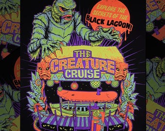 The Creature Cruise Black Light Screen Printed Poster