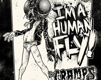 De Cramps Human Fly Poster 8 x 10