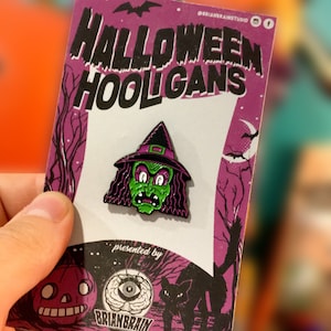 Hexe Halloween Hooligan Emaille Pin