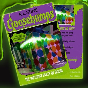 Goosebumps Birthday Party Invite Digital File Only