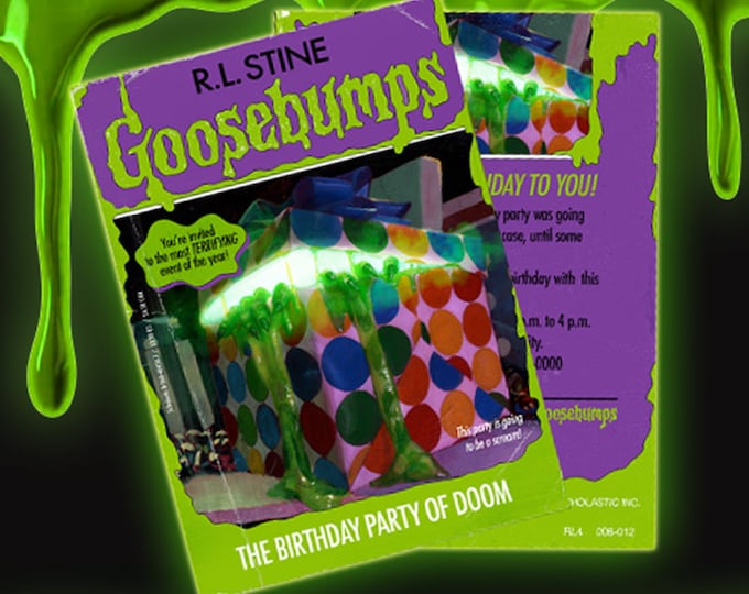 Goosebumps Birthday, Goosebumps Banner, Goosebumps Party Decor, Slappy ...