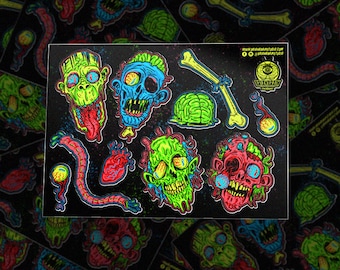 Head Trauma Sticker Sheet