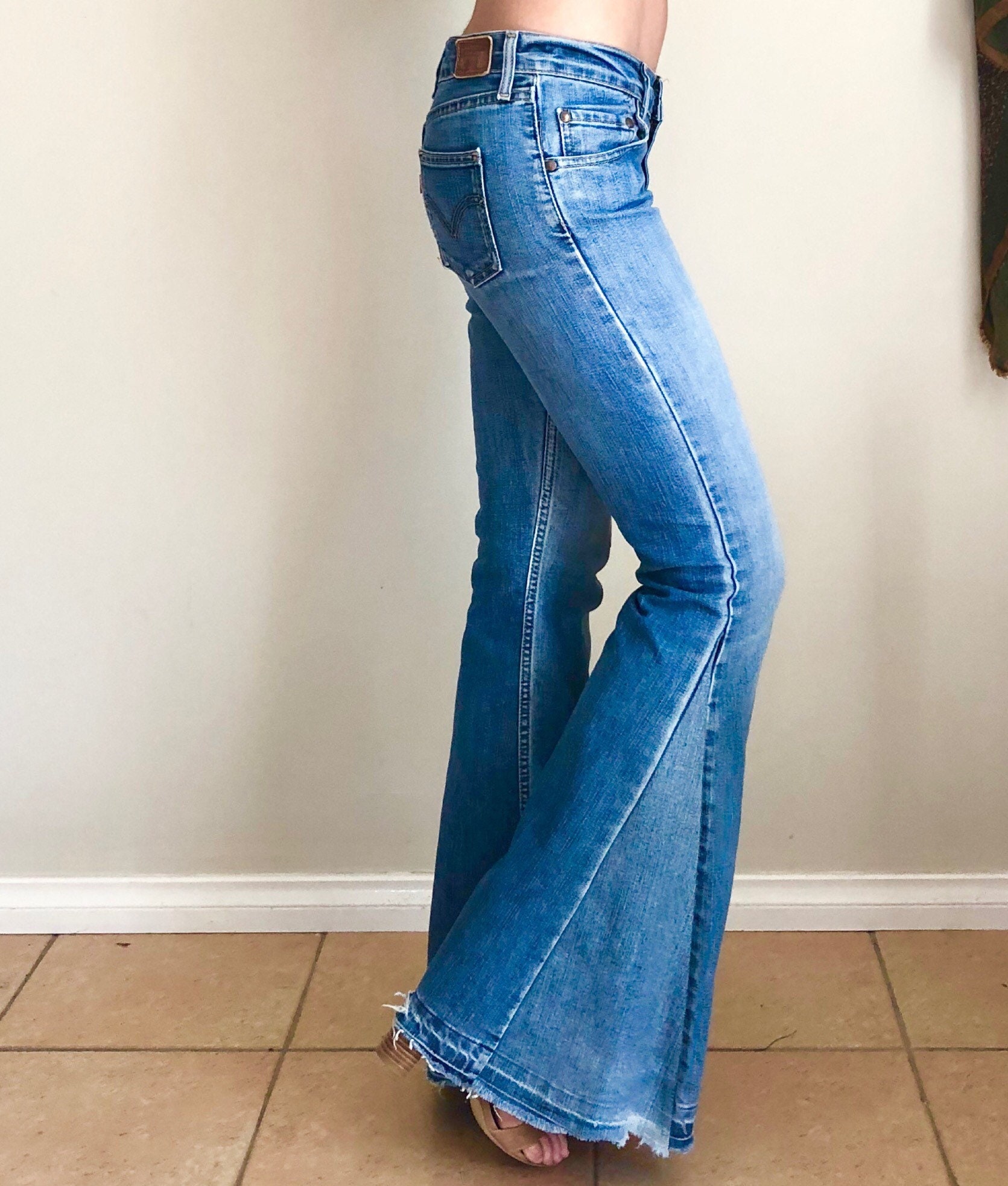 Super Flare Low Rise Levis Jeans - Etsy