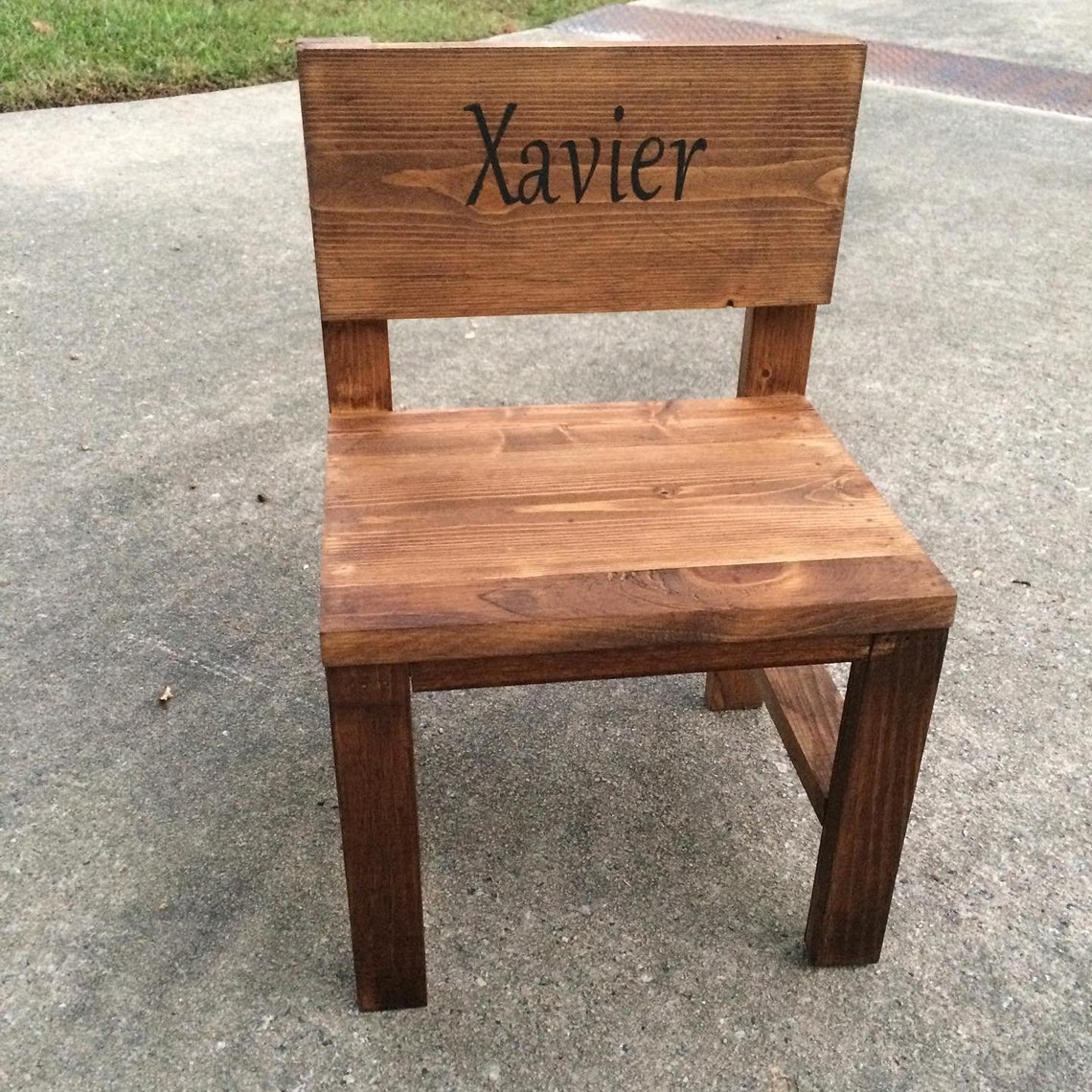 Personalized wooden toddler chair Etsy