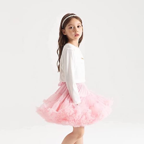 Pink Tutu | Fluffy Tutu For Girls | Birthday Tutu | Pink Chiffon Tutu Skirt | Bubble Gum Tutu | Layered Pink Tutu | Gift For Girls