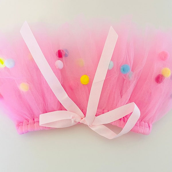 Pom Pom Dog Tutu (XS-XXXL) | Dog Birthday Dress | Designed for outdoor walks and play time! | Washable pet tutu! | Princess Dog Tutu