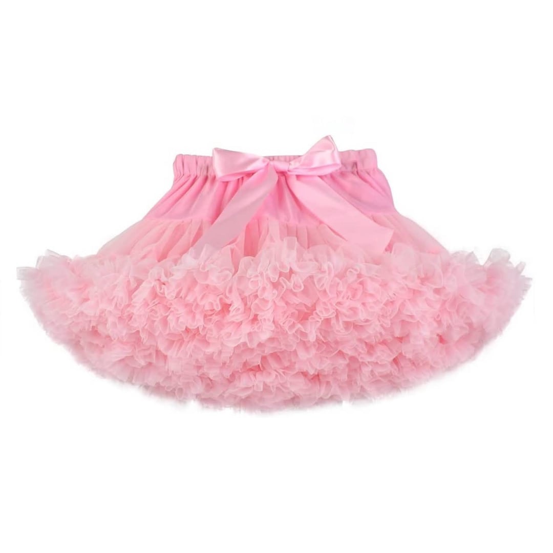 Adjustable Waist Pink Fluffy Tutu for Girls 0-10Y Birthday Tutu Bubble ...