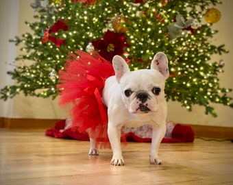 Red Dog Tutu | Size XS-XXXL | Easter Dog Tutu | Red Dog Dress | Birthday Dog Tutu | Birthday Outfit For Dogs | Christmas Dog Tutu