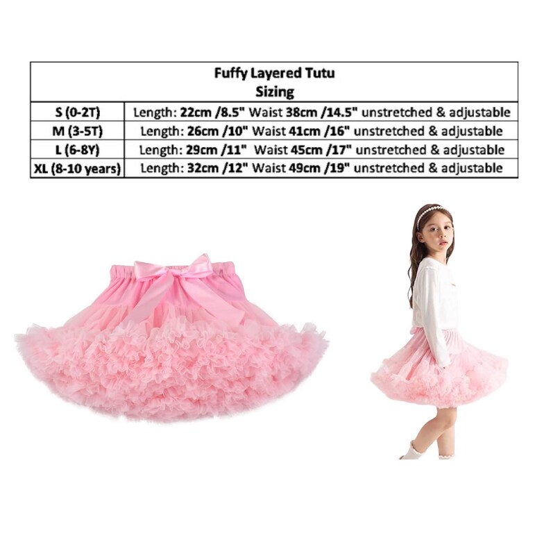 Large Tutu Pink Tutu | Fluffy Tutu for Girls | Birthday Tutu | Pink Chiffon Tutu ...