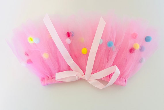 Pom Pom Dog Tutu (XS-XXXL) | Dog Birthday Dress | Designed for outdoor walks and play time! | Washable pet tutu! | Princess Dog Tutu