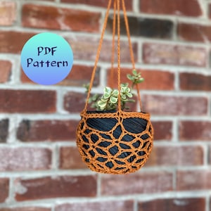 Flowers Aplenty Hanging Planter Crochet Pattern
