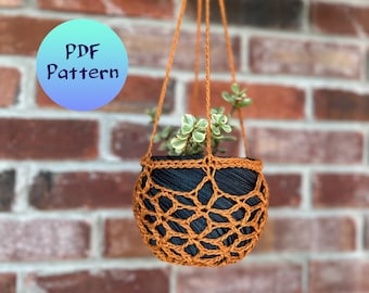 Flowers Aplenty Hanging Planter Crochet Pattern