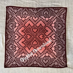 Batty for You! Manta para bebé, patrón de crochet con mosaico superpuesto, gráfico e instrucciones escritas