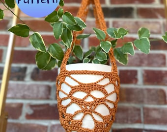 Creepy Hanging Skull Planter; Spooky Halloween Crochet Pattern
