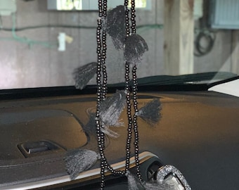 Tassel Car Charm,Rear View Mirror Decor-Tassel Decor-Rear View Mirror Charm-Beaded Car Accesories-Tassel Car Charm-Western Car Accessories