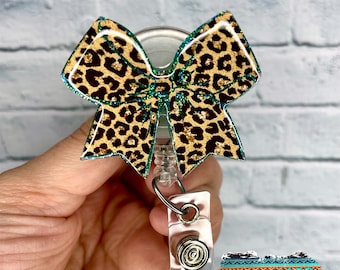 Leopard Badge Reel,Bow Badge Reel,Leopard Bow,Glitter Badge Reel,Oasis,Badge Reel,Nurses Badge Reel,Cute Badges,Leopard Print,Leopard Spots