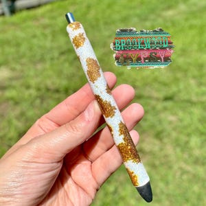 Glitter Pens,Cow Print Pen,Glitter Gel Pen,Ink Joy Pens,Custom Glitter Pens,Customized Glitter Pen,Refillable Gel Pen,Cowhide Glitter Pen