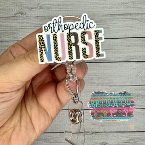 Ortho Nurse Badge Reel,Ortho Badge Reel,Glitter Badge Reel,Medical Badge Reel,nurses badge reel,Cute Badge Reel,Orthopedic Nurse Badge Reel