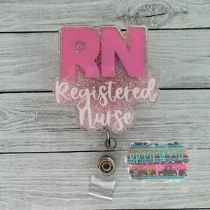 RN Badge Reel,Registered Nurse Badge Reel,Nurse Badge Reel, Medical Badge Reel,Glitter Badge Reel,RN Gift,Registered Nurse Gift,Nurses week
