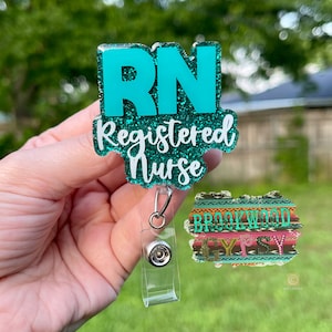 RN Badge Reel,Registered Nurse Badge Reel,Nurse Badge Reel, Medical Badge Reel,Glitter Badge Reel,RN Gift,Registered Nurse Gift,Nurses week