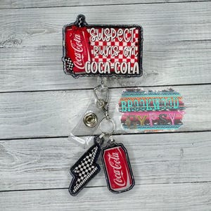 Suspect Runs On,Lightening Bolt,Nurses Badge Reel,Cute Badge Reel,Soda Badge Reel,Drink Badge Reel,Girly Badge Reel,Retractable Badge Reel