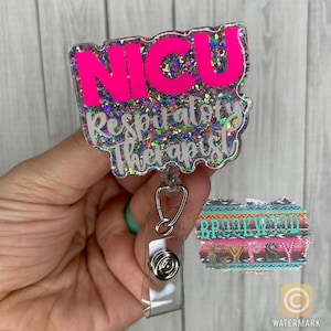 Nicu Nurse Badge Reel,Nicu Respiratory Therapist badge Reel,respiratory therapist badge reel,Nicu rt badge reel,RT badge Reel