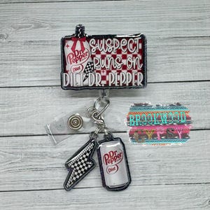 Suspect Runs On,Lightening Bolt,Nurses Badge Reel,Cute Badge Reel,Soda Badge Reel,Drink Badge Reel,Girly Badge Reel,Retractable Badge Reel