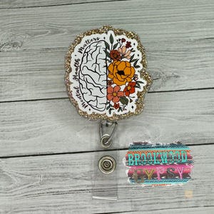 Mental Health Matters Badge Reel,Mental Health Badge Reel,Glitter Badge Reel,Psychology Badge Reel,Psychologist Badge Reel,Brain Badge Reel