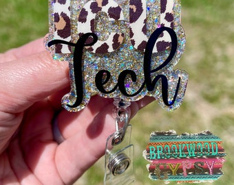 ICU Tech Badge Reel,ICU Badge Reel,ICU Floor Badge Reel,Glitter Badge Reel,Medical Badge Reel,tech badge reel,Cute Badge Reel,Leopard Print