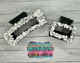 White Turquoise Hair Clip,White Turquoise Hair Accessory,Hair Clip,Large Hair Clip,Turquoise Accessories,Western Hair Clip,Western Accessory