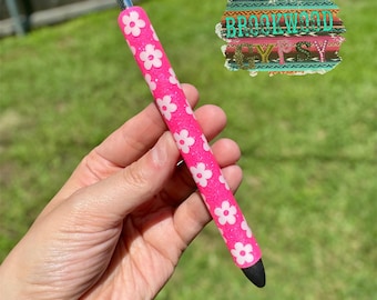 Glitter Pens,Flower Pen,Glitter Gel Pen,Ink Joy Pens,Custom Glitter Pens,Nurses Pen,Teachers Pen,Refillable Gel Pen,Personalized Glitter Pen