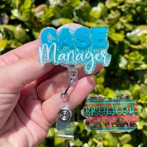 Case Manager Badge Reel,Case Worker Badge Reel, Nurses Badge Reel, Medical Badge Reel,Glitter Badge Reel,hospital case manager badge reel