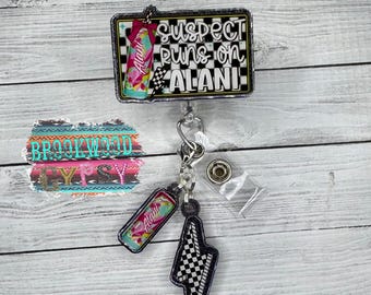 Suspect Runs On,Cherry Twist,Nurses Badge Reel,Cute Badge Reel,Energy Drink Badge Reel,Drink Badge Reel,Girly Badge,Retractable Reel