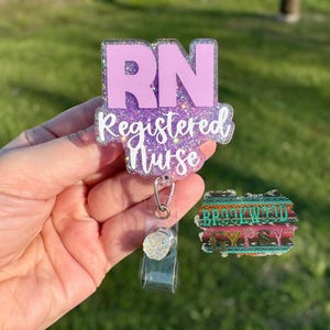 RN Badge Reel,Registered Nurse Badge Reel,Nurse Badge Reel, Medical Badge Reel,Glitter Badge Reel,RN Gift,Registered Nurse Gift,Nurses week