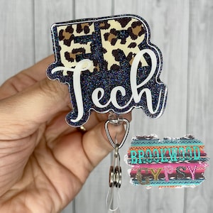 ER Tech Badge Reel,Emergency Room Tech Badge Reel, Tech Badge Reel, Medical Badge Reel,Personalized Badge Reel,Glitter Badge Reel,ER Tech