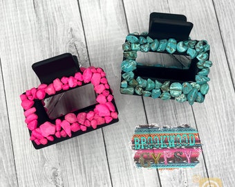 Turquoise Hair Clip,Turquoise Hair Accessory,Hair Clip,Small Hair Clip,Turquoise Accessories,Western Hair Clip,Western Accessory,Small Clip