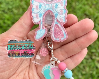 OBGYN Badge Reel,L&D Badge Reel,Mother Baby Badge Reel,Baby Blanket,Baby Badge Reel,NICU Nurse,Baby Feet,Pediatric Nurse Badge,Badge Reel