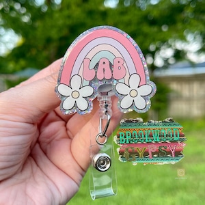 Lab Phlebotomist Badge Reel,Lab Badge reel, Glitter Badge Reel,Phlebotomy Badge Reel,Phlebotomist Badge Reel,laboratory badge reel