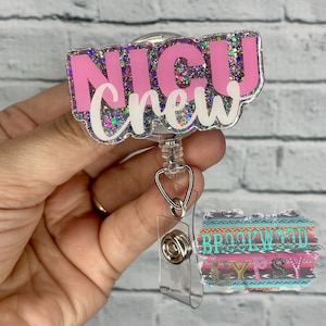 NICU Crew Badge Reel,Neonatal Intensive Care Unit,NICU badge Reel,Nurses Badge Reel, Nurses Gift,Medical Badge Reel,Baby Badge Reel