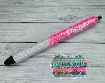 Glitter Pens,Girly Pen,Glitter Gel Pen,Ink Joy Pens,Custom Glitter Pens,Nurses Pen,Teachers Pen,Refillable Gel Pen,Personalized Glitter Pen