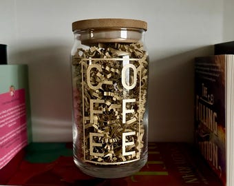 Lata de cristal para amantes del café