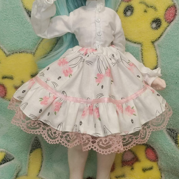 Dollfie Dream 1/4 Bunny Floral Skirt