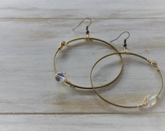 skyward hoop earrings