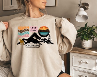Colorado Crewneck, Cute Colorado Gift, Colorado Hoodie, Colorado Gift, Cute Women's Colorado Shirt, Colorado Attire, Cozy Sweater