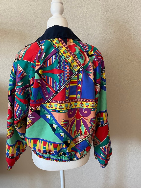 Vintage Reversible Abstract Print Jacket