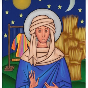 Matriarch Rachel and Josephs Dreams Digital hand drawn Byzantine Icon