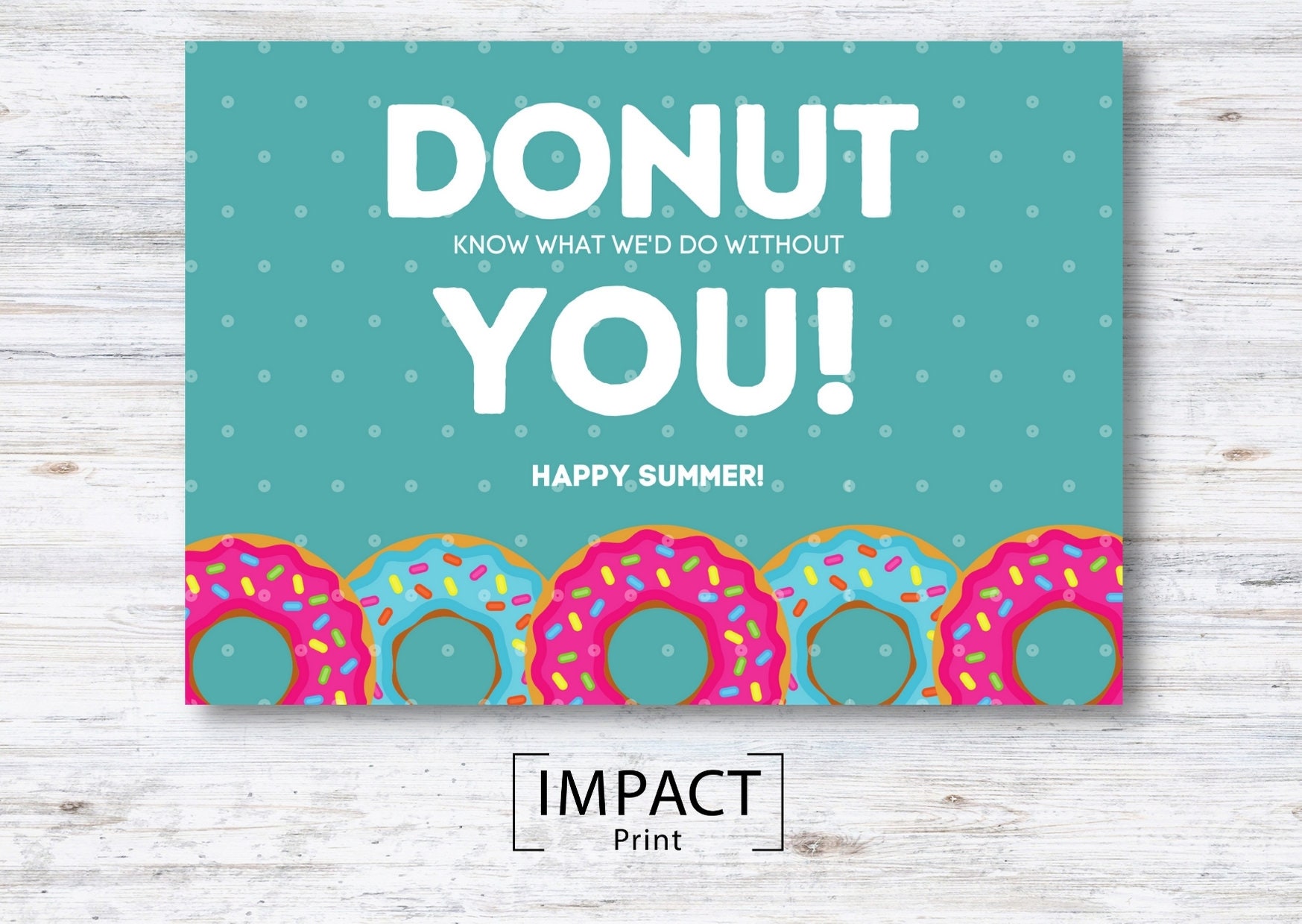 Teacher Gift Printable: Donut Know What We Would Do Without - Etsy 日本