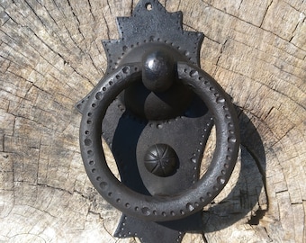 Handcrafted wrought iron door knocker
