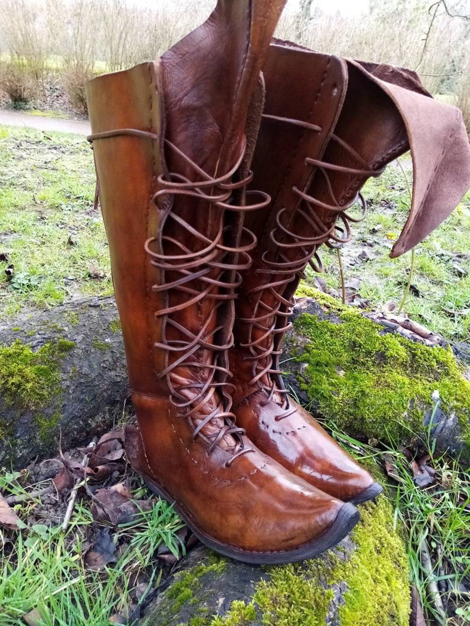 Medieval Boots 14/15th Century Adapt to Heavy Combat | Etsy