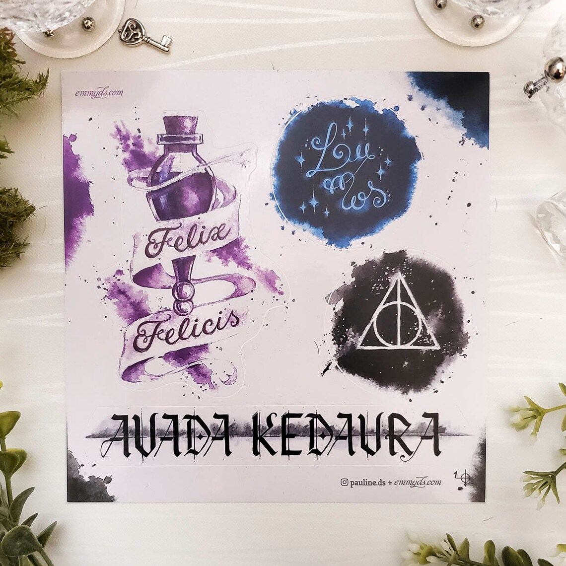 Harry Potter Spells stickers Etsy
